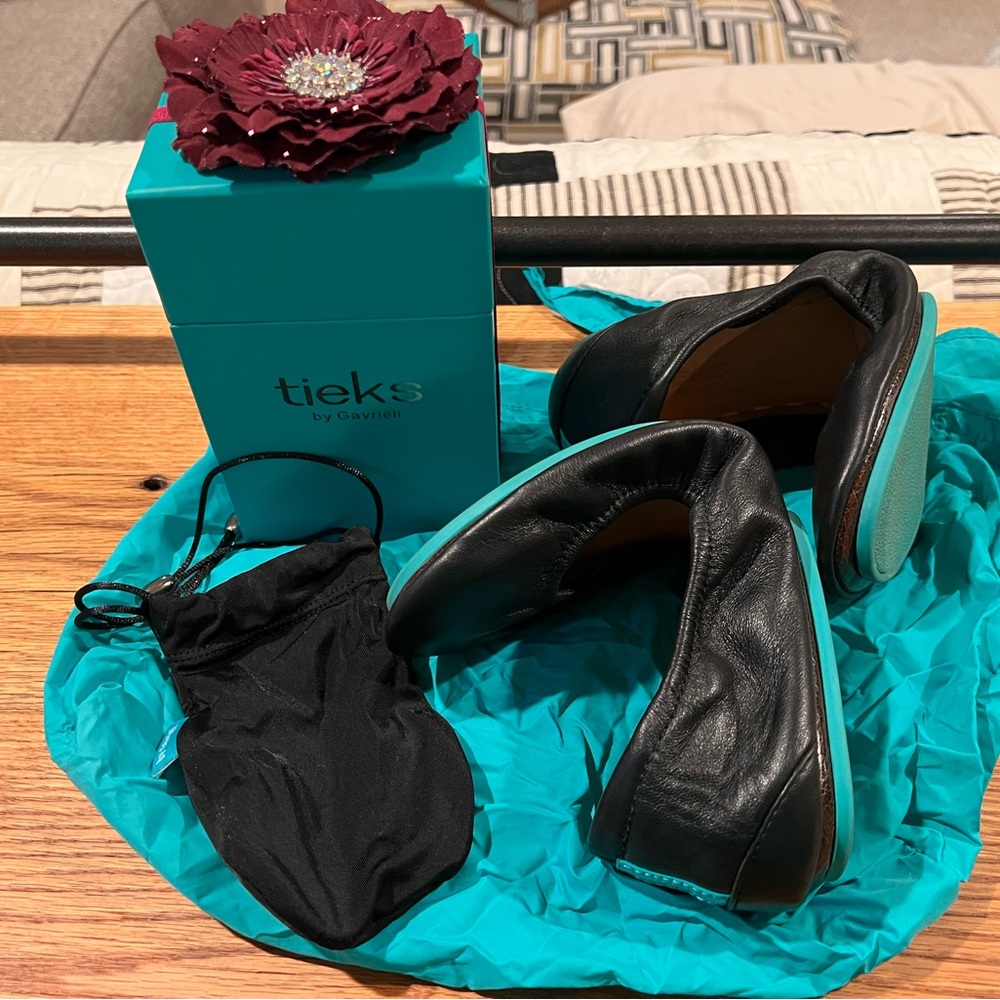 Tieks Black Ballet Flats